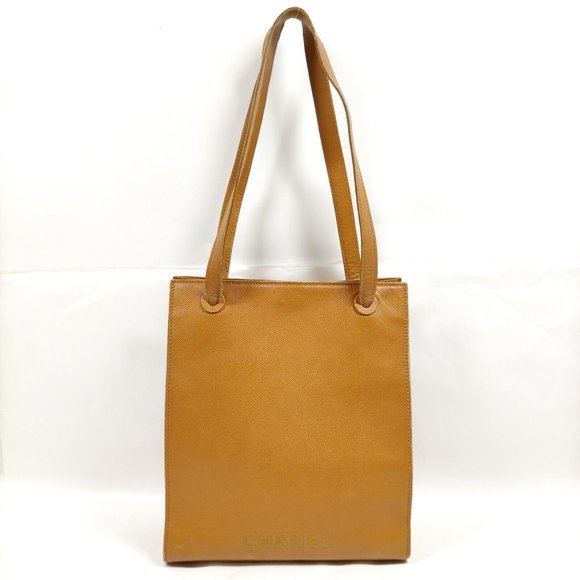 Chanel Shoulder Bag Brown Leather shopping tote - Picture 1 of 9